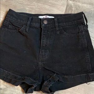 Black high waisted shorts